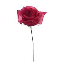 ROSE ON FUNERAL STEM RED (BEAUTY)