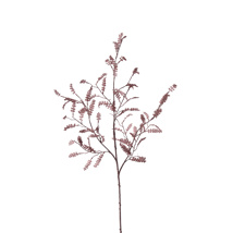LEAVES BRANCH FLOCKED 85CM TAUPE