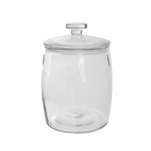 GLASS JAR W/GLASS LID 22.1 X 22.1 H 31.5 CM CLEAR