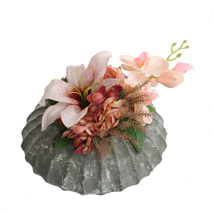 LILY ORCHID ARR IN ROUND POT 30X17CM PINK