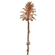 SMALL PINE CONE ON STEM 45CM GOLD
