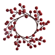 SMALL BERRY WREATH RED