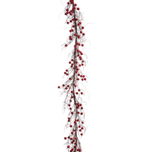 BERRY GARLAND 130CM RED