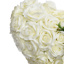 ORCHID ROSE ARR ON HEART 30CM CREAM