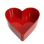 PLASTIC HEART PLANTER 22X20X7,5CM RED